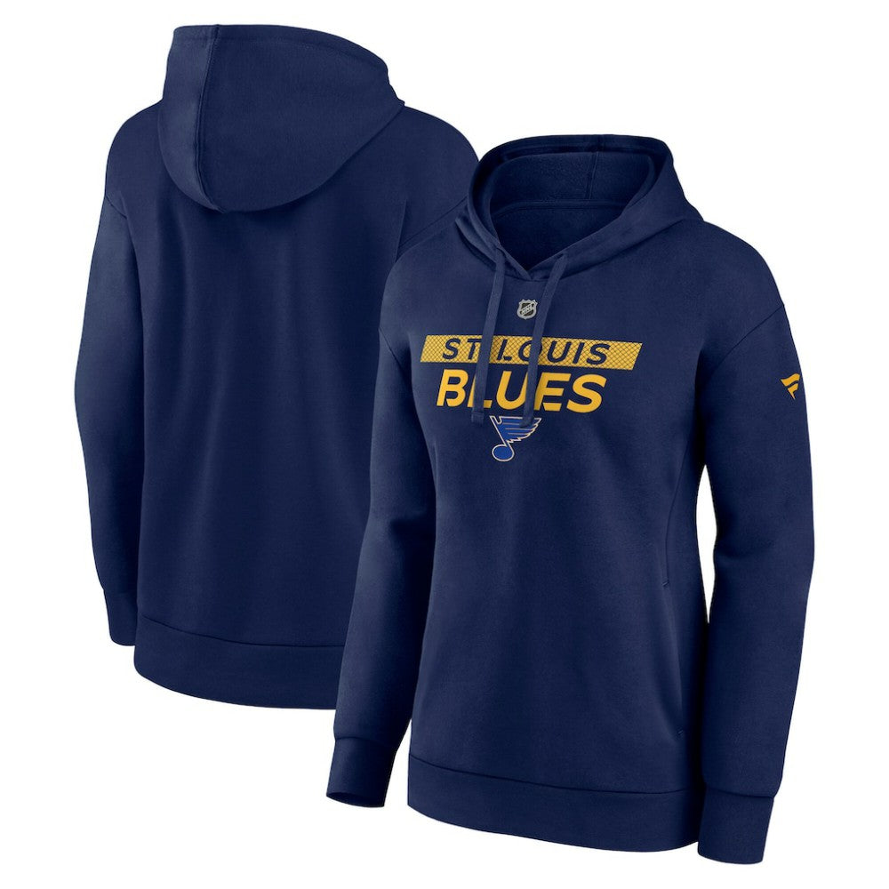 St. Louis Blues Fanatics Women's Authentic Pro Core Primary Fleece Pullover Hoodie Outlet