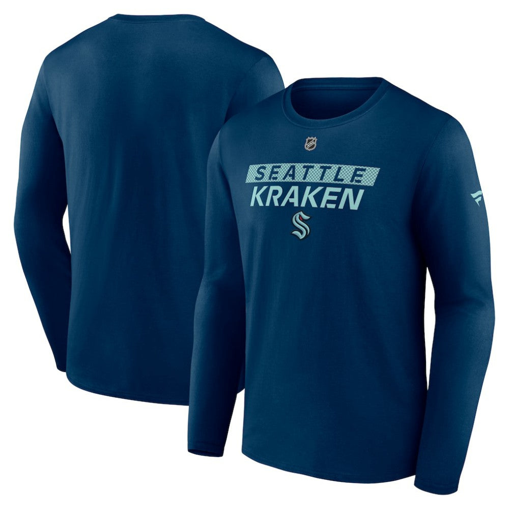 Seattle Kraken Fanatics Authentic Pro Core Primary Long Sleeve T-Shirt Discount