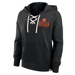 Cincinnati Bengals Fanatics Women's Blitz Left Lace-Up Pullover Hoodie