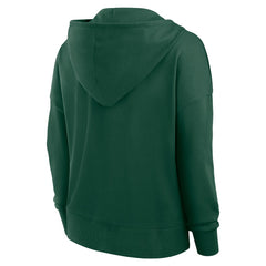Green Bay Packers Fanatics Women's Blitz Left Lace-Up Pullover Hoodie