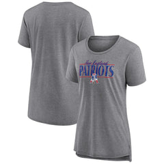 New England Patriots Fanatics Women's Up the Middle Tri-Blend T-Shirt