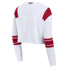 Tampa Bay Buccaneers Fanatics Women's Stretch Cropped Fashion Long Sleeve T-Shirt