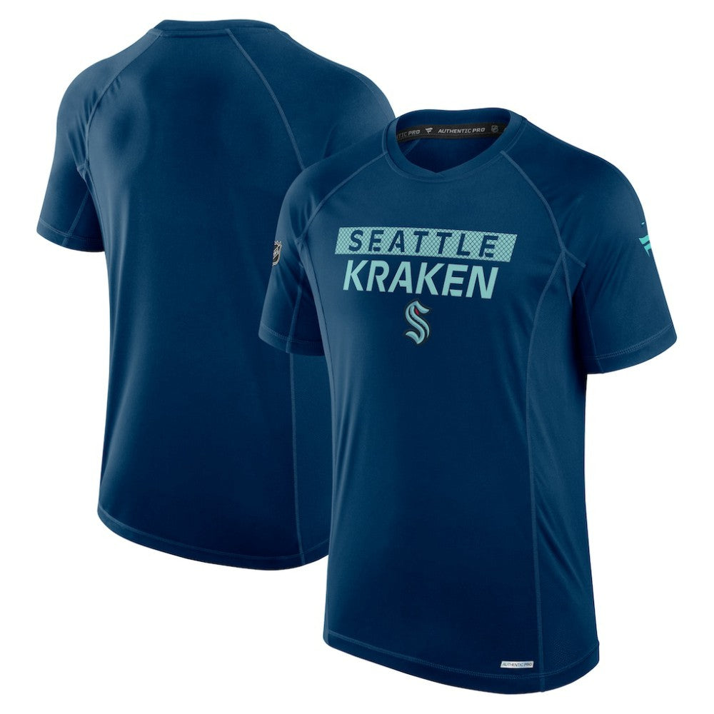 Seattle Kraken Fanatics Authentic Pro Rink Tech T-Shirt Discount