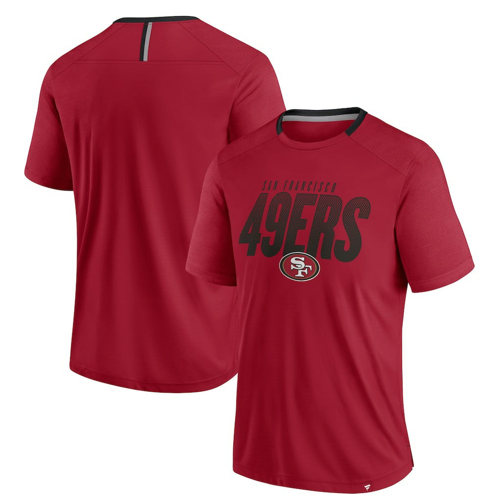 San Francisco 49ers Fanatics Defender Fade Slant T-Shirt