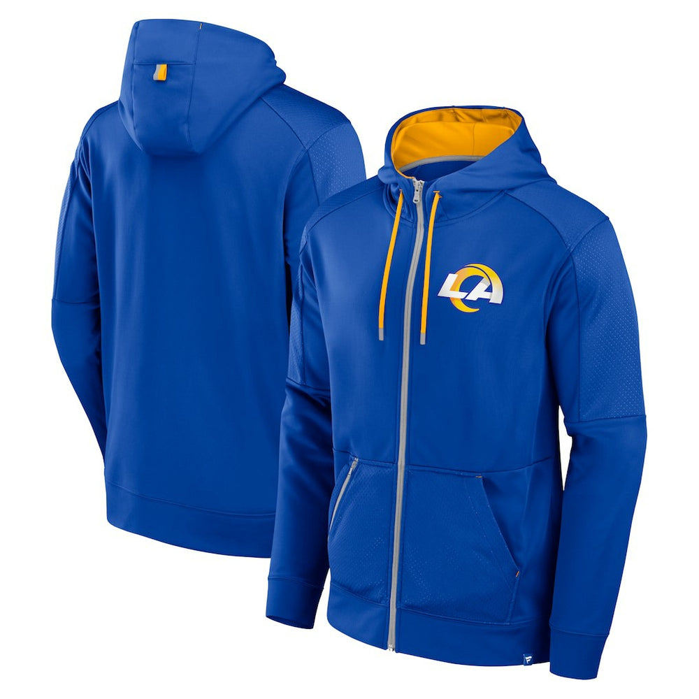 Los Angeles Rams Fanatics Defender Full-Zip Hoodie