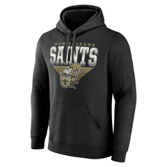 New Orleans Saints Fanatics Geometric Chrome Pullover Hoodie