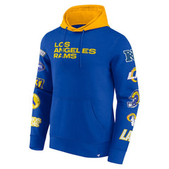 Los Angeles Rams Fanatics Patched Out Pullover Hoodie