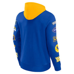 Los Angeles Rams Fanatics Patched Out Pullover Hoodie