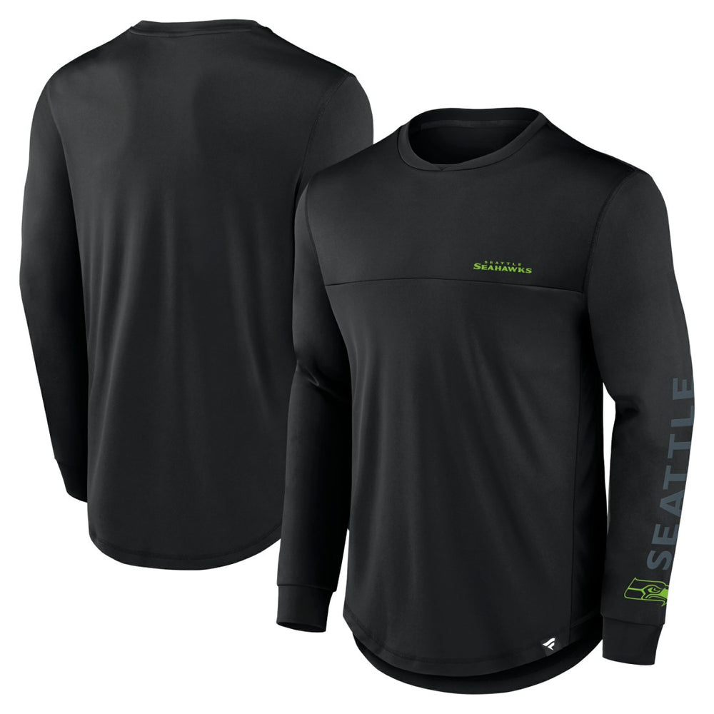 Seattle Seahawks Fanatics Blackout Long Sleeve T-Shirt