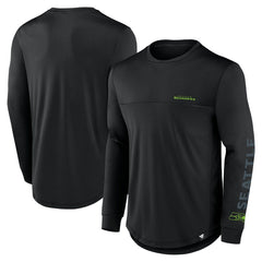Seattle Seahawks Fanatics Blackout Long Sleeve T-Shirt