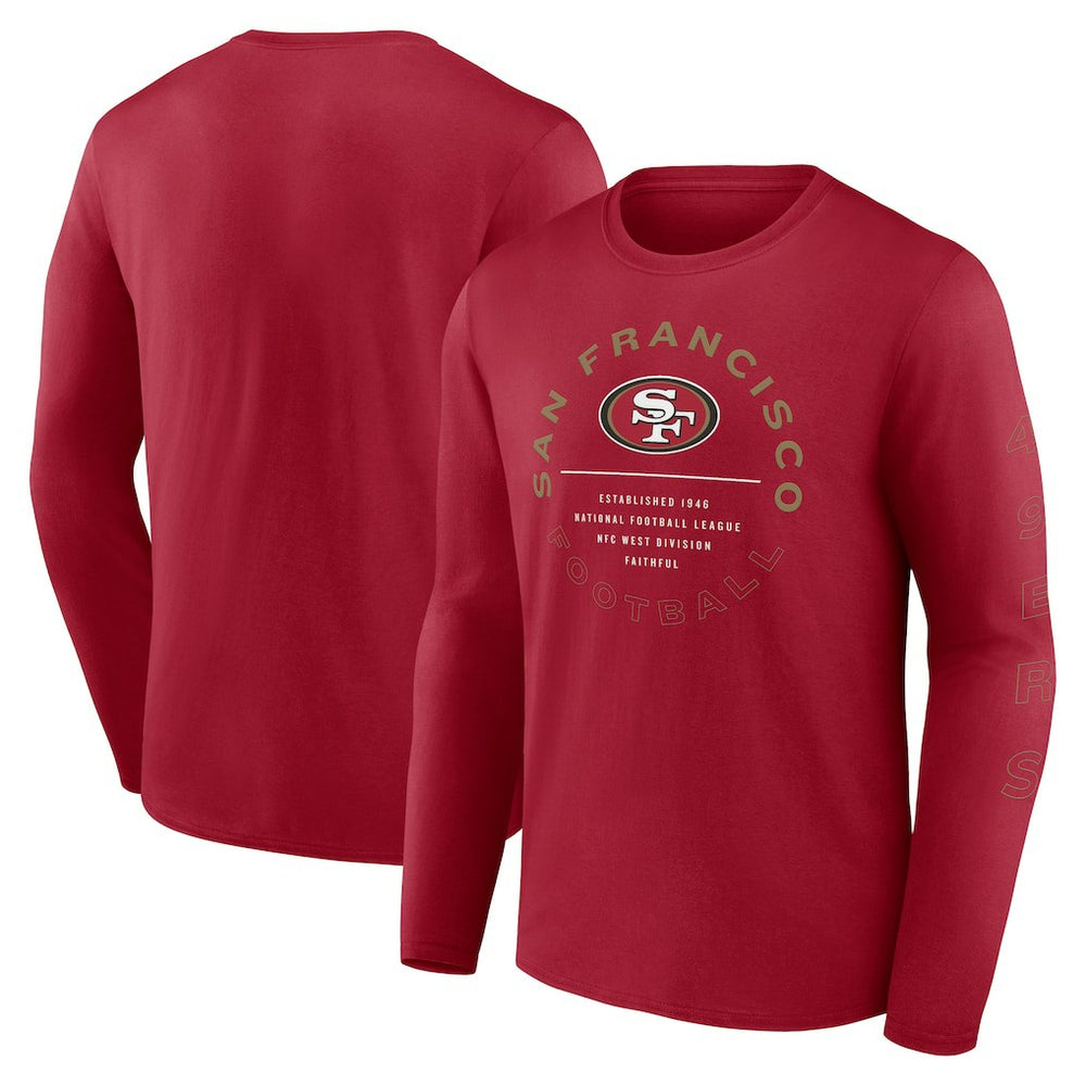 San Francisco 49ers Fanatics Stat Sheet Long Sleeve T-Shirt