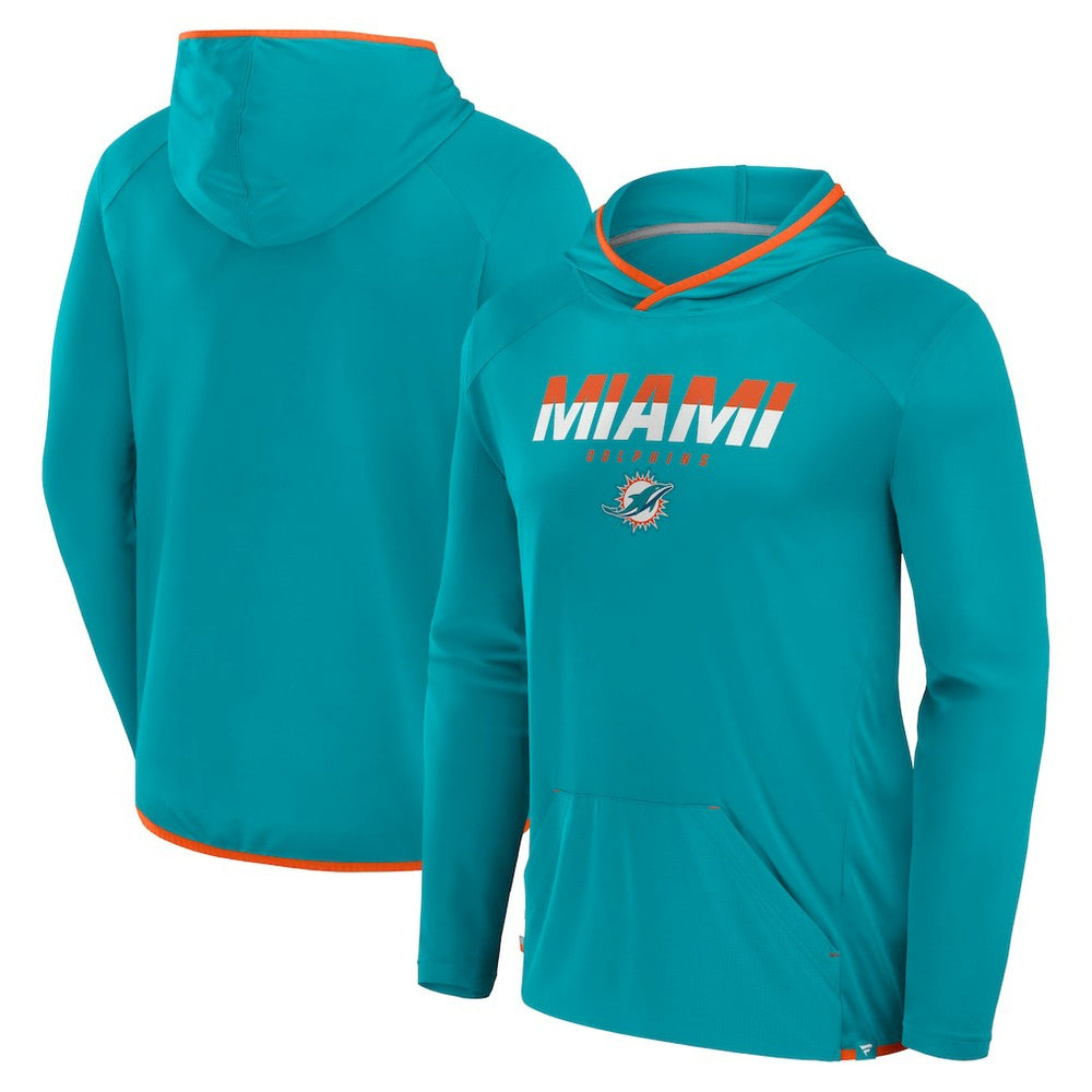 Miami Dolphins Fanatics Transitional Defender Hoodie Long Sleeve T-Shirt