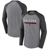 Atlanta Falcons Fanatics Tri-Blend Raglan Long Sleeve T-Shirt