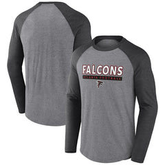 Atlanta Falcons Fanatics Tri-Blend Raglan Long Sleeve T-Shirt