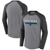 Carolina Panthers Fanatics Tri-Blend Raglan Long Sleeve T-Shirt