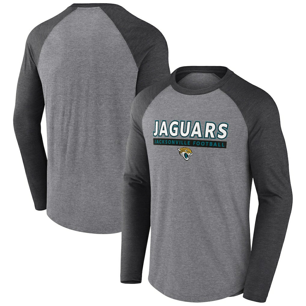 Jacksonville Jaguars Fanatics Tri-Blend Raglan Long Sleeve T-Shirt