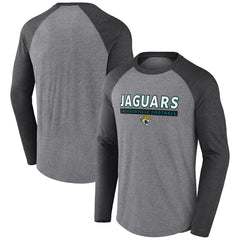 Jacksonville Jaguars Fanatics Tri-Blend Raglan Long Sleeve T-Shirt
