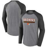 Cleveland Browns Fanatics Tri-Blend Raglan Long Sleeve T-Shirt