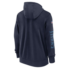 Tennessee Titans Nike 2024 Sideline Club Full-Zip Hoodie