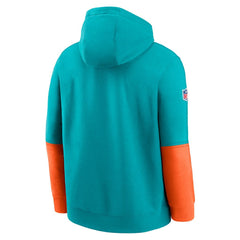 Miami Dolphins Nike 2024 Sideline Club Pullover Hoodie