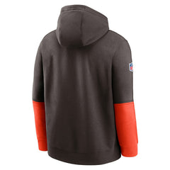 Cleveland Browns Nike 2024 Sideline Club Pullover Hoodie