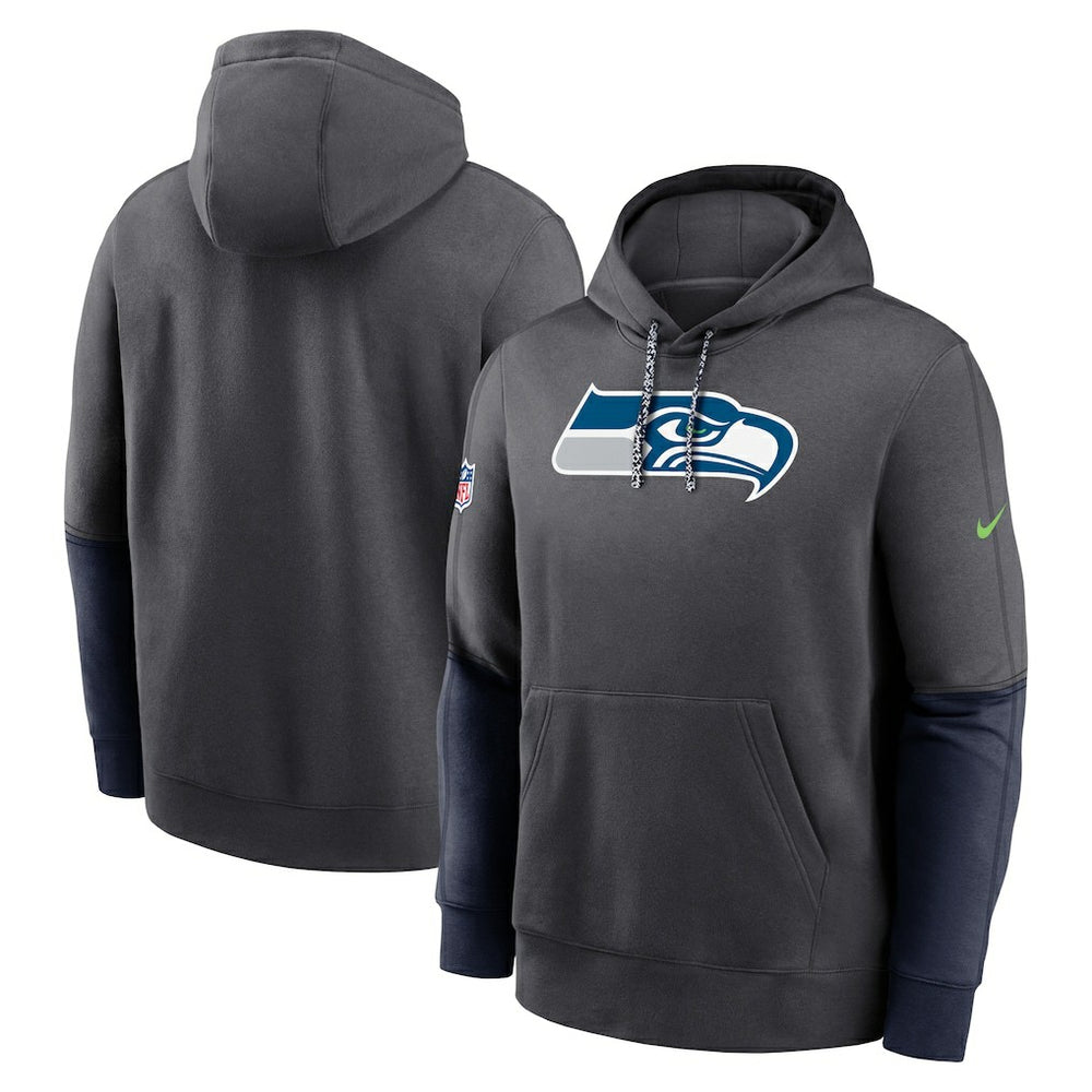 Seattle Seahawks Nike 2024 Sideline Club Pullover Hoodie