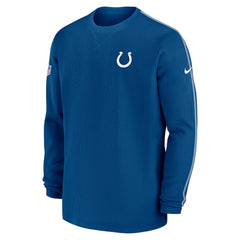 Indianapolis Colts Nike 2024 Sideline Coaches Long Sleeve Top