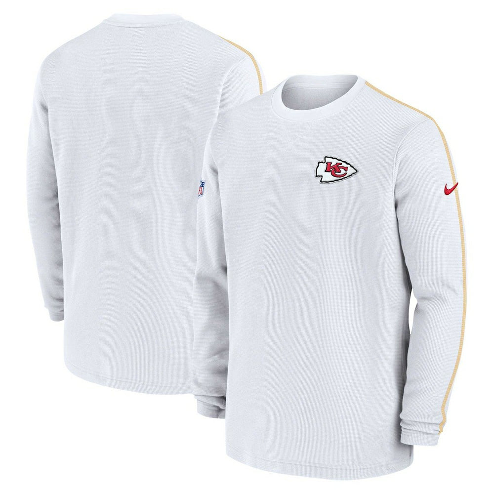 Kansas City Chiefs Nike 2024 Sideline Coaches Long Sleeve Top