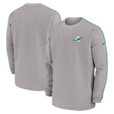 Miami Dolphins Nike 2024 Sideline Coaches Long Sleeve Top