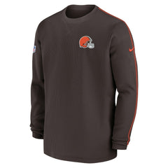 Cleveland Browns Nike 2024 Sideline Coaches Long Sleeve Top
