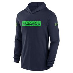 Seattle Seahawks Nike 2024/25 Sideline Performance Long Sleeve Hoodie T-Shirt