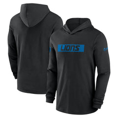 Detroit Lions Nike 2024/25 Sideline Performance Long Sleeve Hoodie T-Shirt