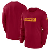 Washington Commanders Nike Sideline Player Performance Long Sleeve T-Shirt