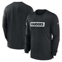 Las Vegas Raiders Nike Sideline Player Performance Long Sleeve T-Shirt