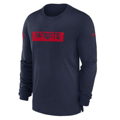 New England Patriots Nike Sideline Player Performance Long Sleeve T-Shirt