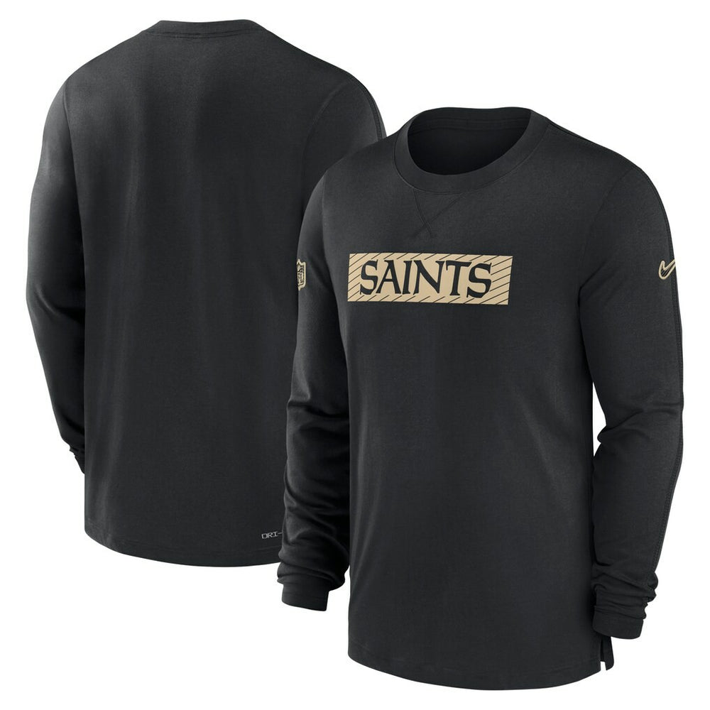 New Orleans Saints Nike Sideline Player Performance Long Sleeve T-Shirt