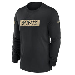 New Orleans Saints Nike Sideline Player Performance Long Sleeve T-Shirt