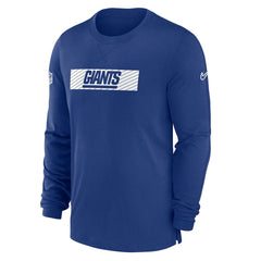 New York Giants Nike Sideline Player Performance Long Sleeve T-Shirt
