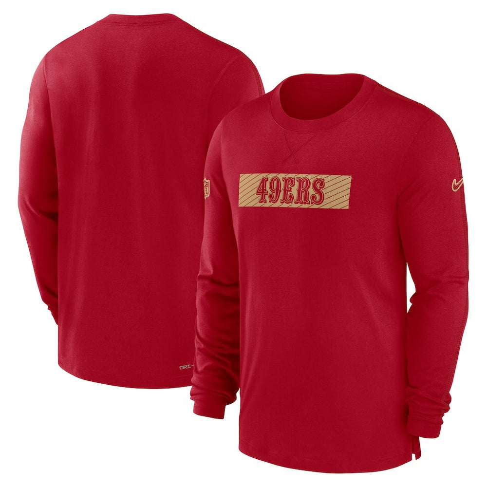 San Francisco 49ers Nike Sideline Player Performance Long Sleeve T-Shirt