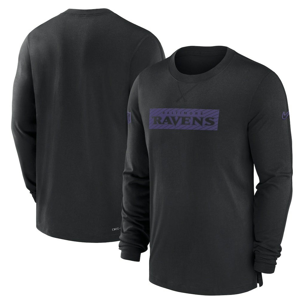 Baltimore Ravens Nike Sideline Player Performance Long Sleeve T-Shirt