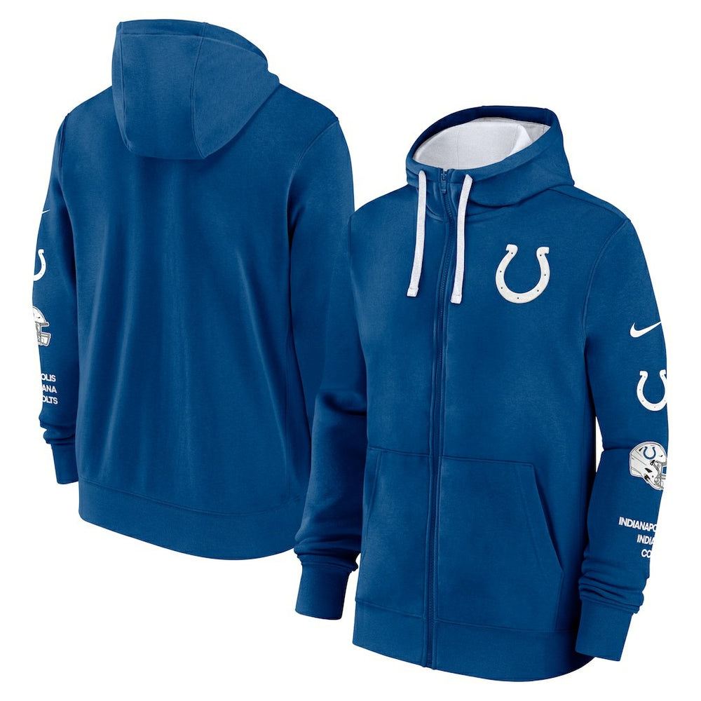 Indianapolis Colts Nike Primetime Club Full-Zip Hoodie