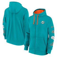 Miami Dolphins Nike Primetime Club Full-Zip Hoodie