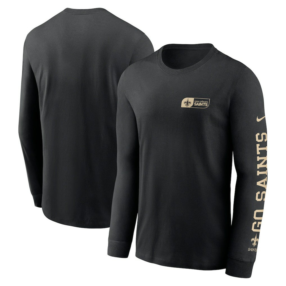 New Orleans Saints Nike All Out Long Sleeve T-Shirt