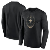 New Orleans Saints Nike Icon Legend Performance Long Sleeve T-Shirt