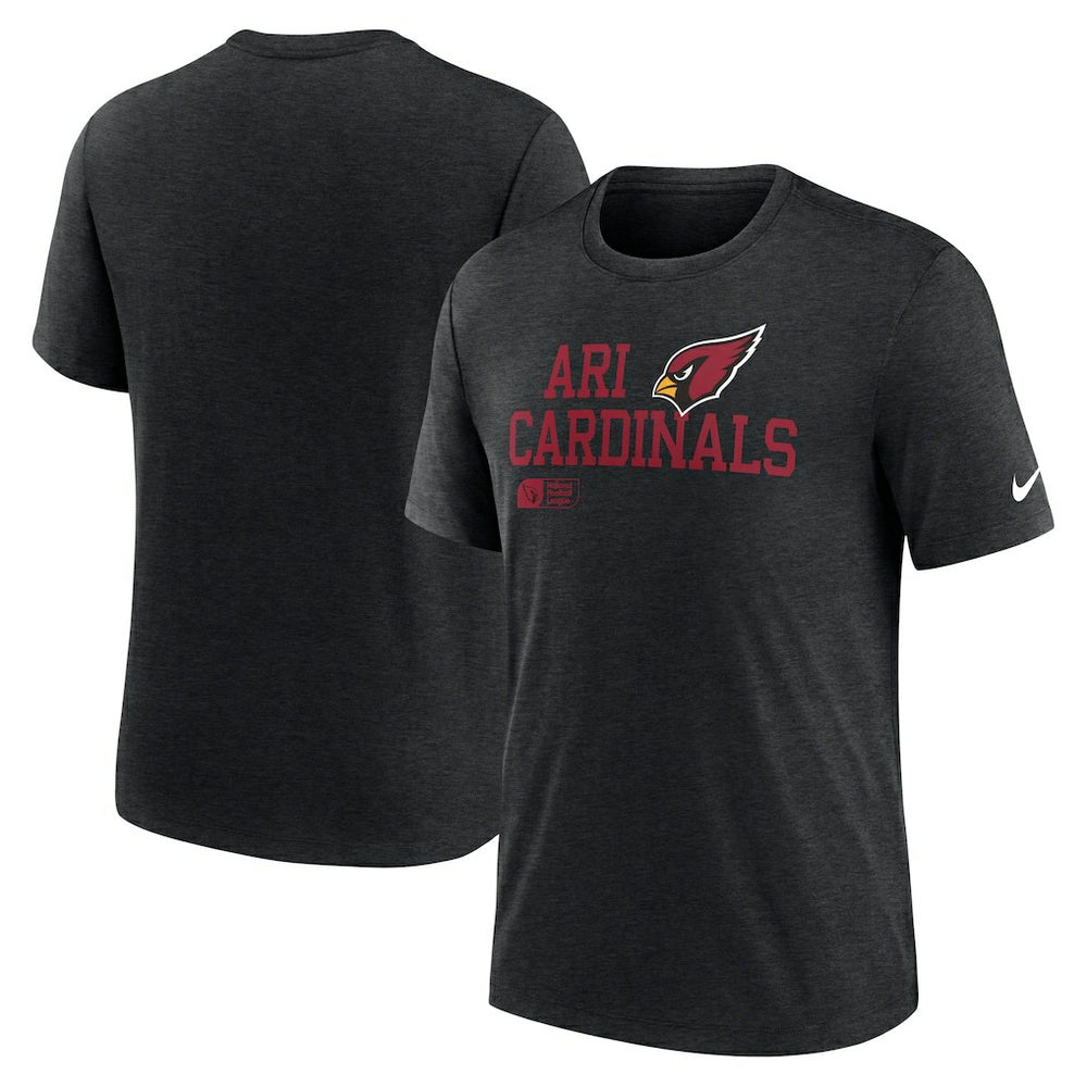Arizona Cardinals Nike Overlap Lockup Tri-Blend T-Shirt