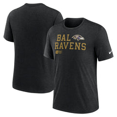 Baltimore Ravens Nike Overlap Lockup Tri-Blend T-Shirt
