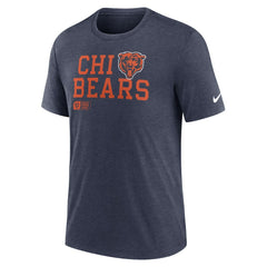 Chicago Bears Nike Overlap Lockup Tri-Blend T-Shirt