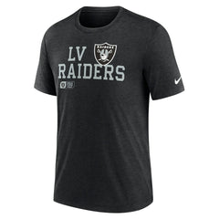 Las Vegas Raiders Nike Overlap Lockup Tri-Blend T-Shirt