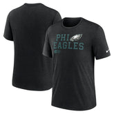 Philadelphia Eagles Nike Overlap Lockup Tri-Blend T-Shirt