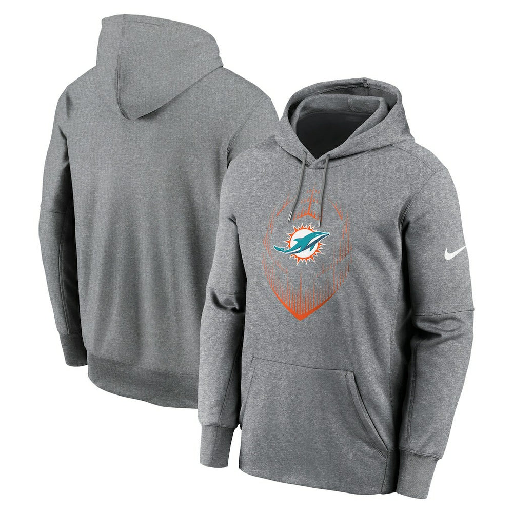 Miami Dolphins Nike Icon Performance Pullover Hoodie